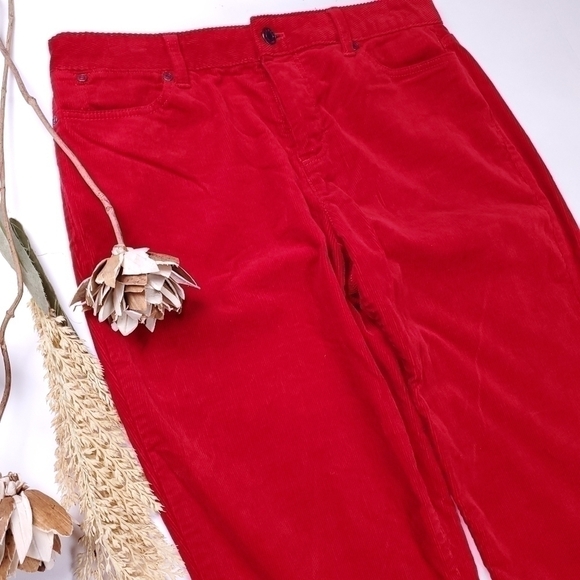 TALBOTS Heritage Red Corduroy Size 10 - Picture 11 of 14